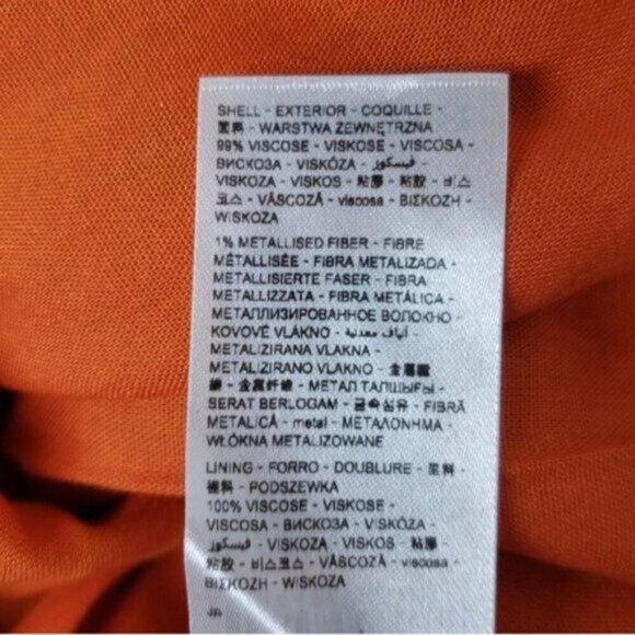 New Desigual Boho Women's Maxi Dress Gold Metallic Thread Sz 6 African Friez… - Picture 10 of 15